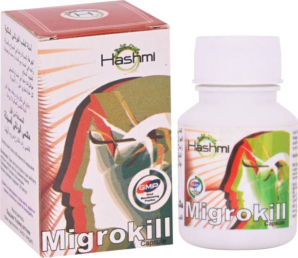 Hashmi Migrokill Natural 40 Capsule For Relief From Migraine & General Head Aches