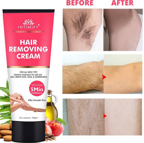 INTIMIFY Hair Remover For Women & Men, Hair removal cream, body hair remover cream 100 gm