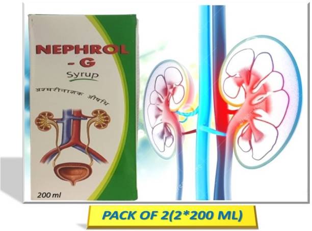 shri govind pharmacy Nephrol-G Syrup (pack of 2) Solution of problems (like-kidney,bladder& urethra)