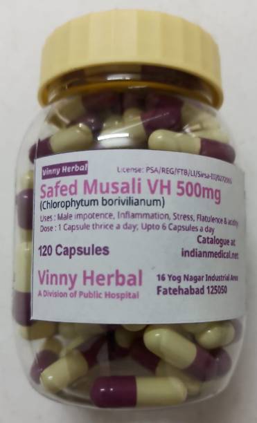 Vinny Herbal Safed Musali VH 500mg Capsules