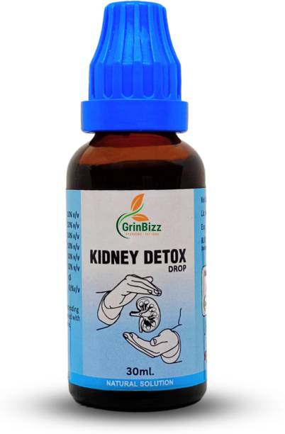 grinbizz Kidney Detox Drop For Kidney Function, Gut Health & Removing Kidney Stone