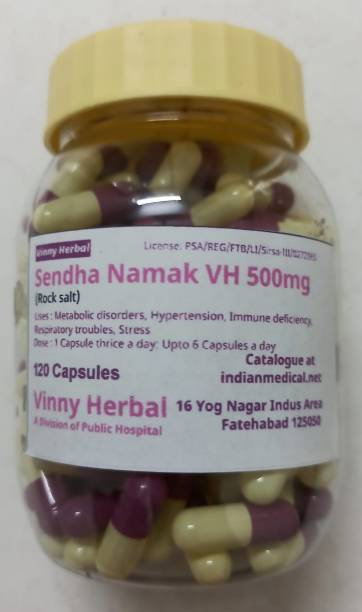 Vinny Herbal Sendha Namak VH 500mg Capsules