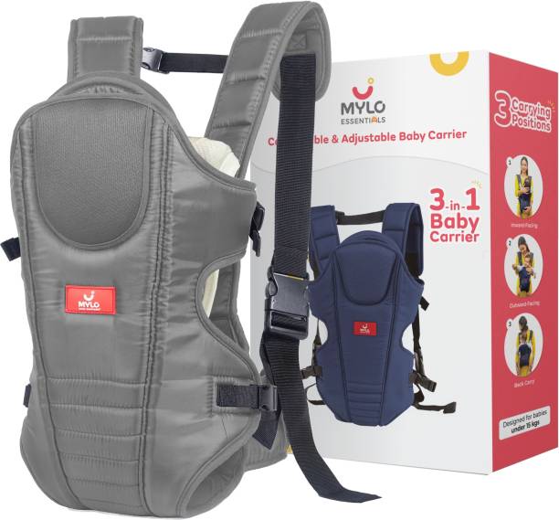 MYLO Premium Comfortable Head Support & Adjustable Buckle Strap (6-15 Months) Baby Carrier