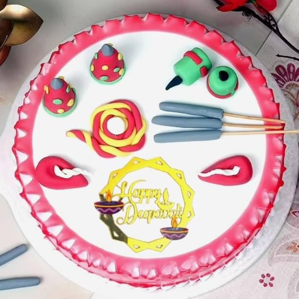Prism Arts Cake topper for diwali cake decoration to enjoy diwali night Cake Topper