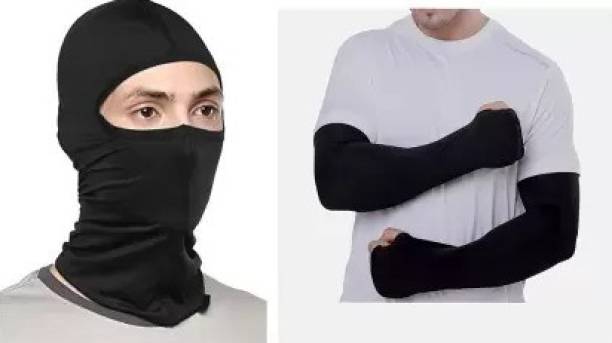 AUTOSITE Black Bike Face Mask for Men & Women