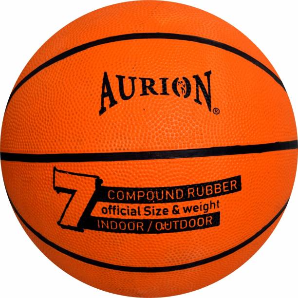 Aurion Rubber Official Basketball for Indoor Outdoor Training Learner Basketball - Size: 7