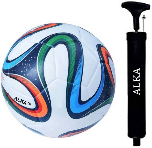 ALKA COMBO HAND STITCHED 4 COLOR WITH PUMP Football - Size: 5