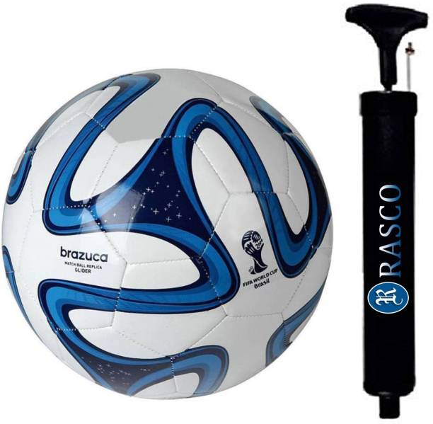 RASCO COMBO BLUE COLOR FOOTBALL WITH AIR PUMP Football - Size: 5
