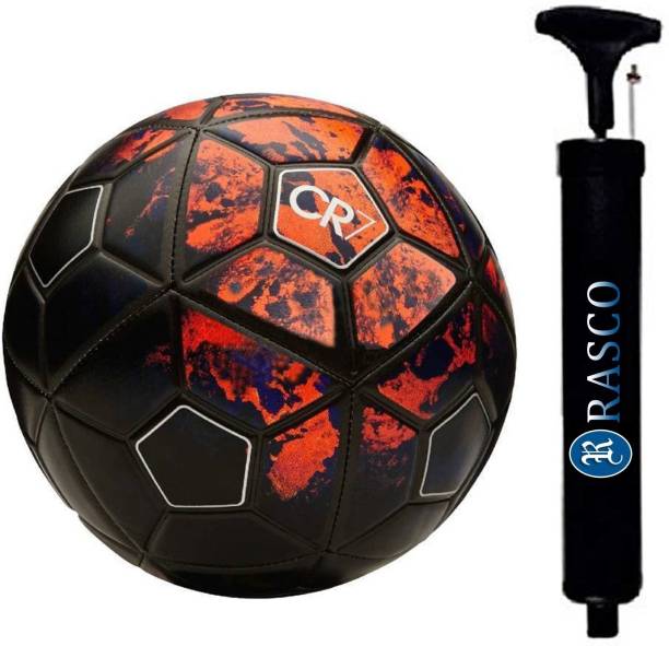 RASCO COMBO CR SEVEN RED FOOTBALL WITH AIR PUMP Football - Size: 5