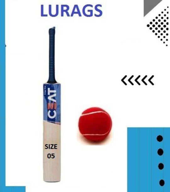LURAGS CEAT NEW HITMAN COMBO (SIZE-05+1ball) TANNIS POPULER WILLOW CRICKET BAT Poplar Willow Cricket  Bat