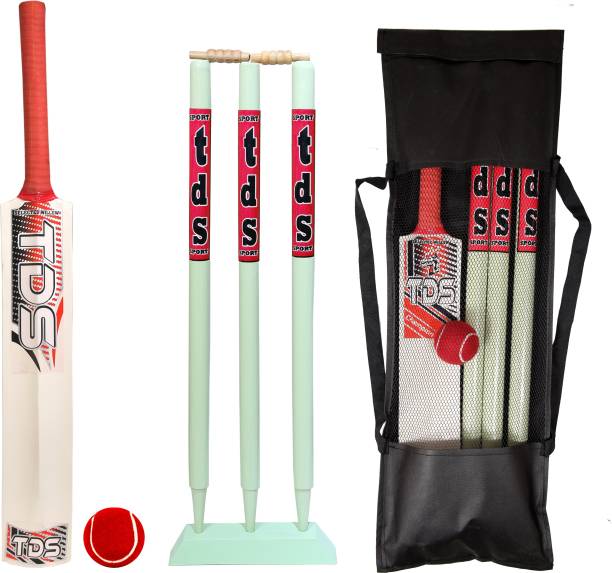 TDS jumbo cricket kit size 3 age (6 to 7 ) Poplar Willow Cricket  Bat