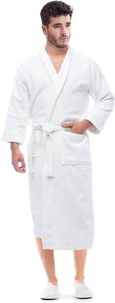 Presto White Free Size Bath Robe