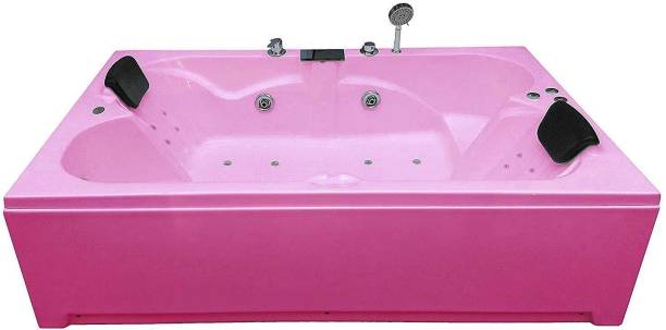 MADONNA 6 Feet Acrylic Combi-Massage Bathtub for adults - Pink Free-standing Bathtub