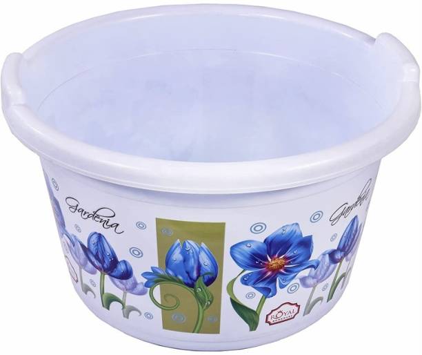 royal homeware Free-Standing Plastic Bathroom Tub (35ltrs) - Blue Free-Standing Plastic Bathroom Tub (35ltrs) - Blue Free-standing Bathtub