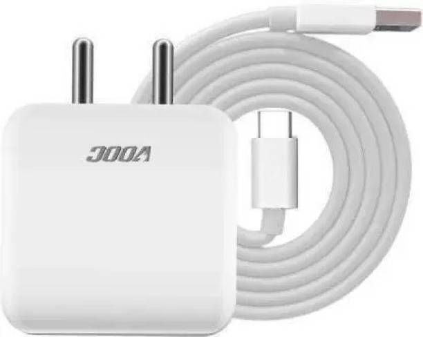 EVOMAC 30 W 5 A Mobile 30Watt Fast Vooc Charger Adapter with Fast VOOC Cable Compatible for All Mobile Charger with Detachable Cable