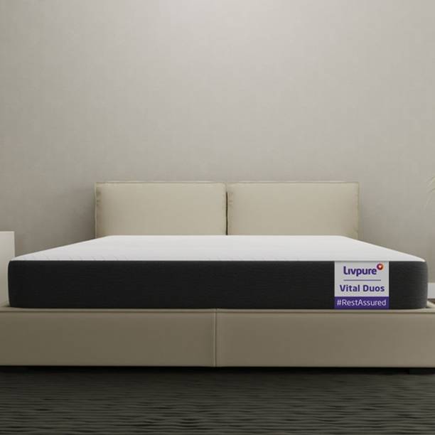 Livpure Smart Vital Duos Reversible mattress with 3D SleepTech and EGAPA FreshTech Filter 5 inch Queen High Resilience (HR) Foam Mattress