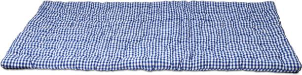 Pillowking 3×6 Cotton Blue And White Thin Mattress Patla Gadda 6 inch Single Cotton Mattress