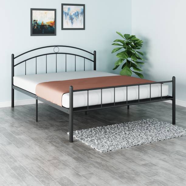 FurnitureKraft Nancy Metal Double Bed