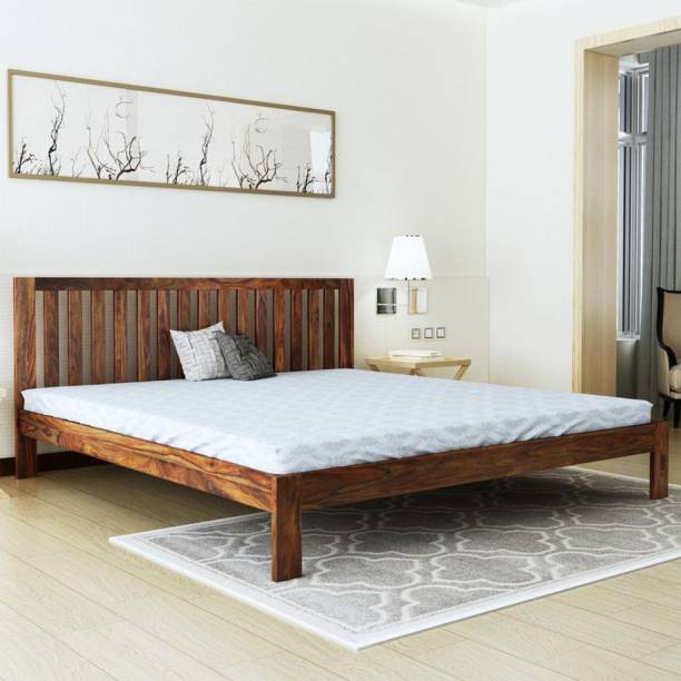 IK Art King Size Bed Solid Wood King Bed