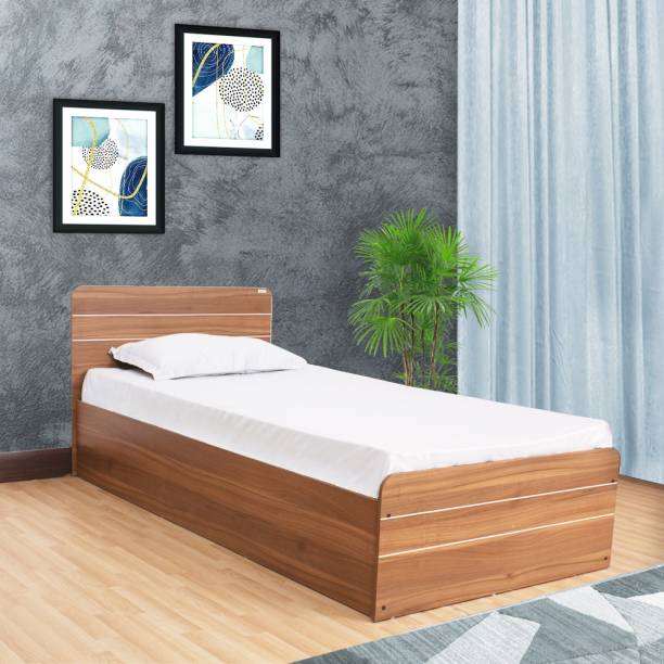 NEUDOT Valancia Single Engineered Wood Single Box Bed