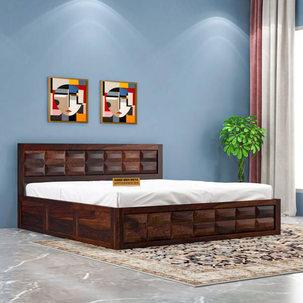Shree Jeen Mata Enterprises Solid Wood King Box Bed