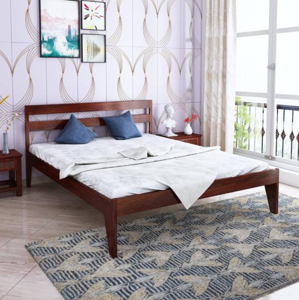 IK Art Queen Size Bed Solid Wood Queen Bed