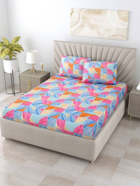 Bombay Dyeing 104 TC Cotton Double Printed Flat Bedsheet