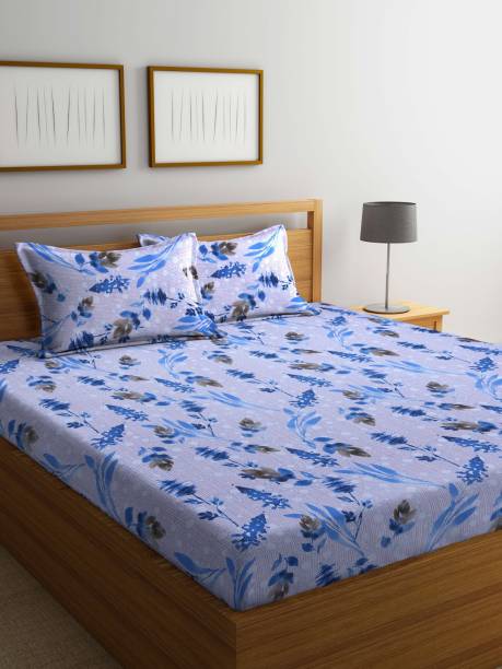 Bombay Dyeing 100 TC Cotton Double Abstract Flat Bedsheet