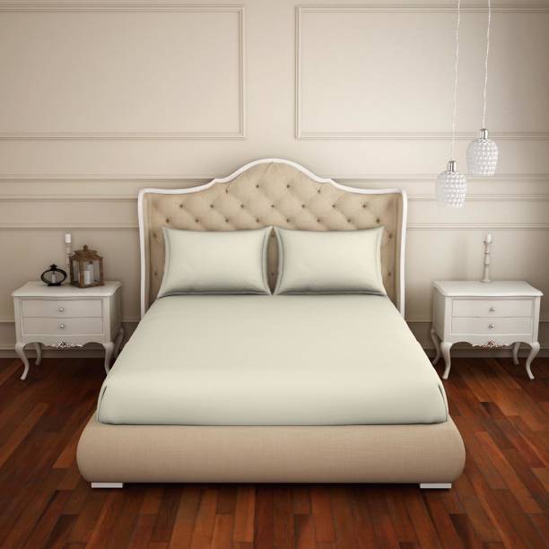Welspun 150 TC Cotton King Solid Flat Bedsheet