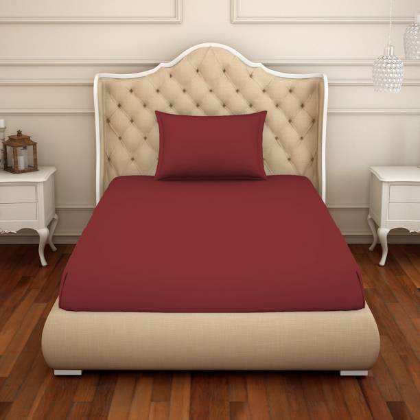 Welspun 150 TC Cotton Single Solid Flat Bedsheet