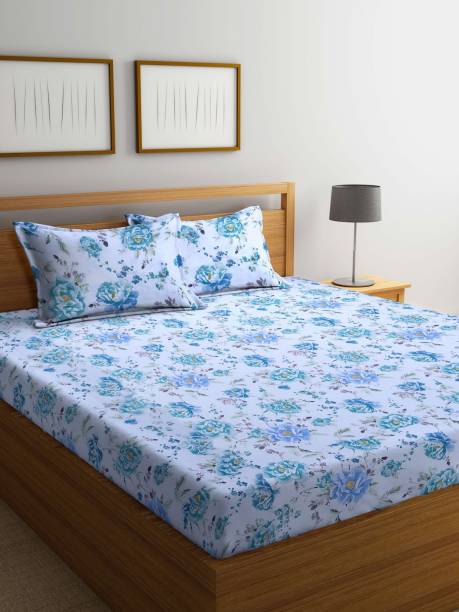 Bombay Dyeing 144 TC Cotton Double Abstract Flat Bedsheet