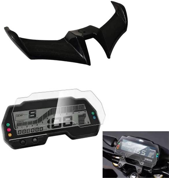 Vagary Black Winglet With Screen Protector for Yamaha R...