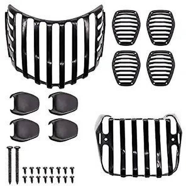 SHOWRIDE HF Deluxe Grill Set of -6 (FOR Hro HF Deluxe) Bike Headlight Grill (Black) Bike Headlight Grill
