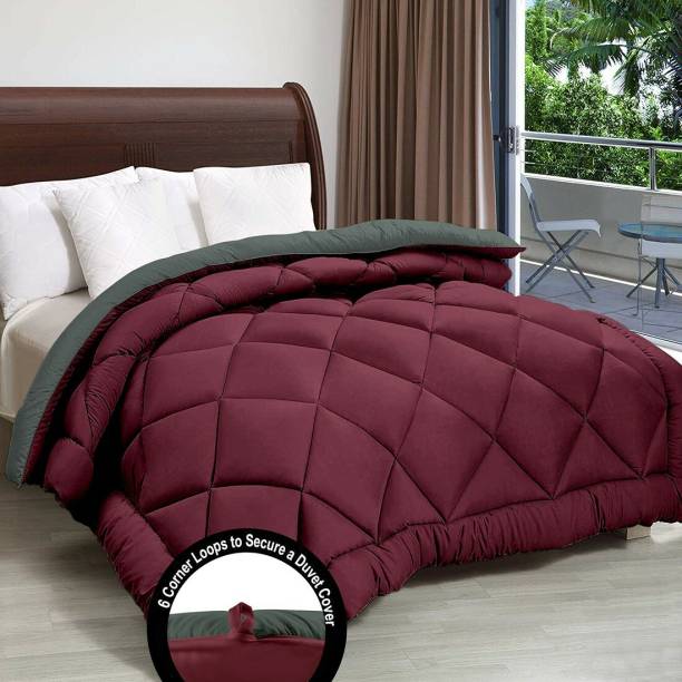 Fluffy Cloud Solid Double Comforter for  Heavy Winter