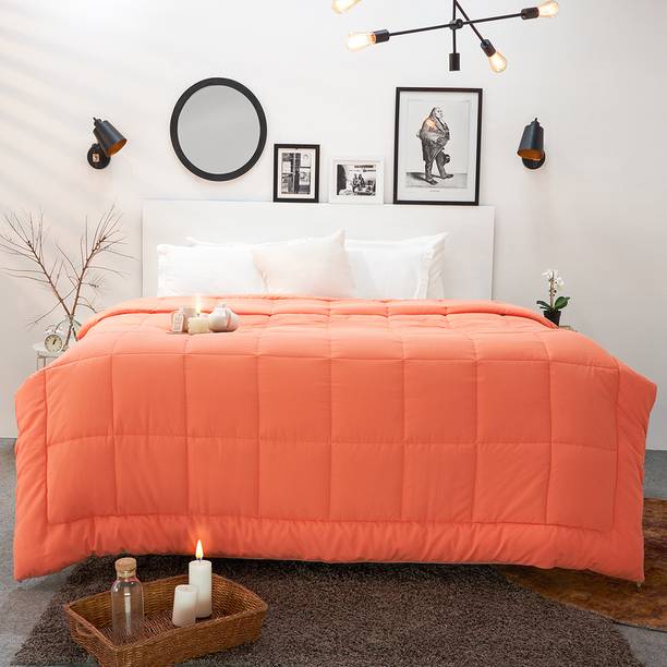 SPACES Solid Double Quilt for  AC Room