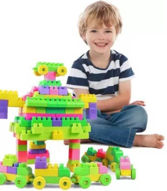 Tozzby Blocks for Kids 60PCS Building Brick & Block Game Puzzles Set for Kids