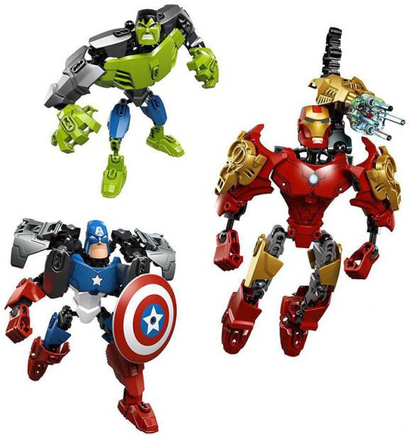 RVM Toys 5in1 Superhero Avengers Building Blocks Iron Man Hulk C America Lego Compatible
