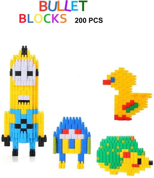 Poktum Non-Toxic Bullet BlocksToys for Kids with Bullet Shapes Block Game for 3-5 Years