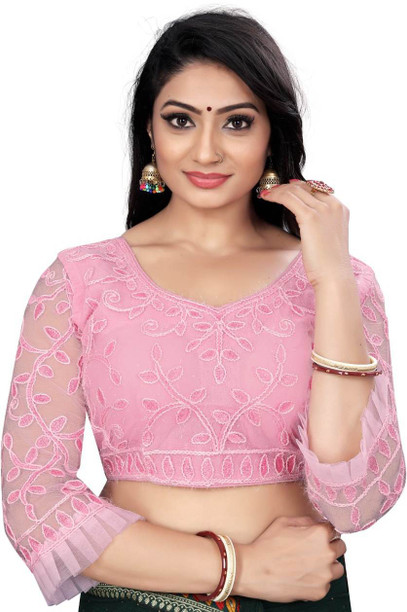 pink blouse designs