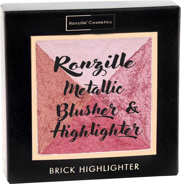 RONZILLE Baked Blusher & Highlighter, Face Makeup -04