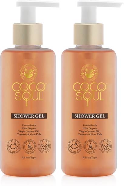 Coco Soul Shower Gel with Coconut & Ayurveda Sulphate & Paraben Free
