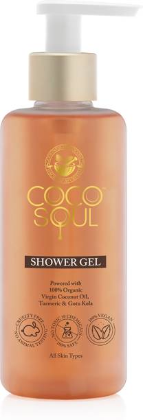 Coco Soul Shower Gel with Coconut & Ayurveda Sulphate & Paraben Free 100% Vegan