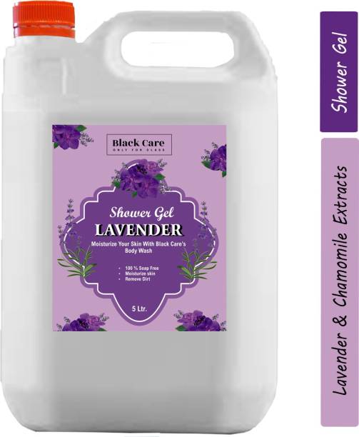 Black Care Moisturizing Shower Gel with Lavender & Chamomile Extracts,Soft & Smooth Skin_5L