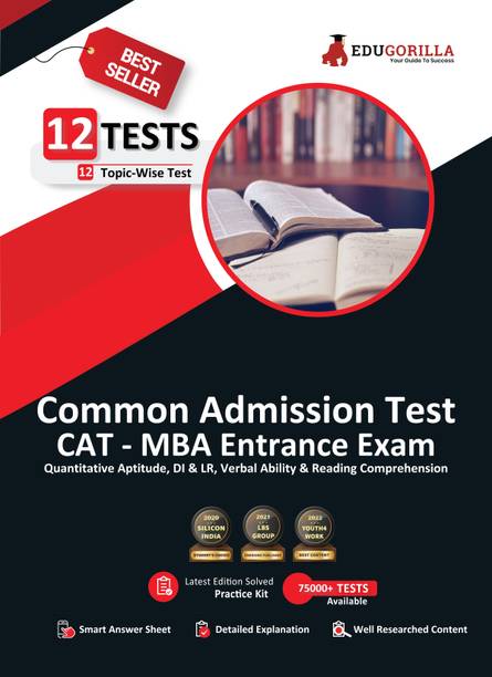 CAT Entrance Exam Book  - 12 Solved Topic-wise Tests | Quantitative Aptitude, Data Interpretation & Logical Reasoning, Verbal Ability & Reading Comprehension