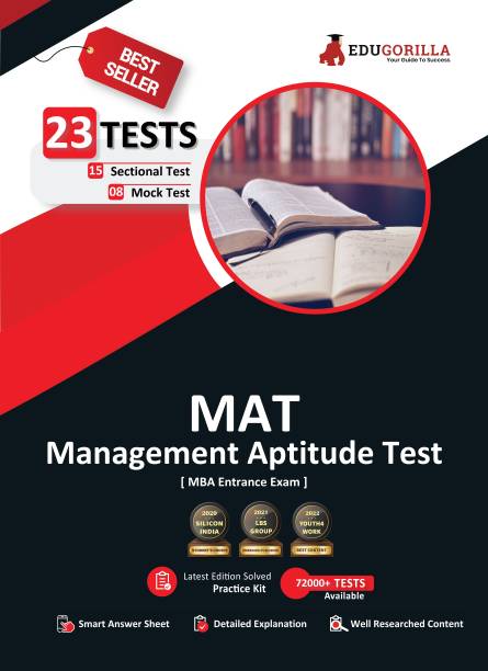 MAT : Management Aptitude Test Prep Book | MBA Entrance Exam  - 2200+ MCQs with Solution (8 Mock Tests + 15 Sectional Tests)