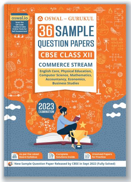Oswal - Gurukul 36 Sample Question Papers CBSE Commerce Class 12 Exam 2023 : Fully Solved SQP Pattern, Unsolved Papers (English, Maths,Accountancy, Economics, Business Studies, Physical Edu, Comp Sc.)