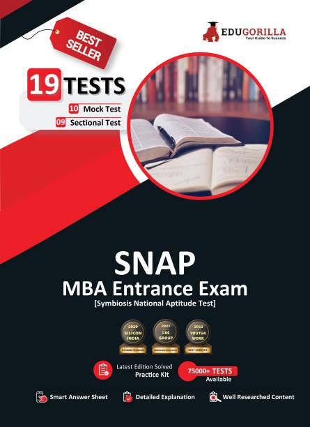 SNAP MBA Entrance Exam  - 10 Full-length Mock tests +9 Sectional Tests | Free Access to Online Tests