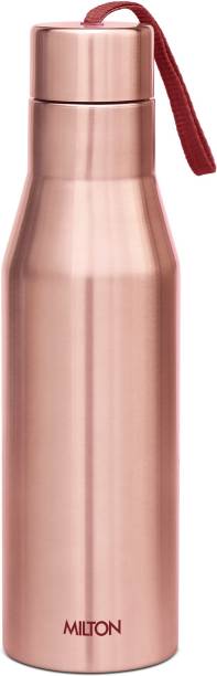 MILTON Super 1000 Single Wall Stainless Steel Bottle, 1000 ml, Copper | Office | Home 1000 ml Bottle