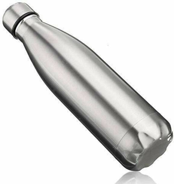 Adnate Thermosteel 24 Hours Hot and Cold Water Bottle 1000ml AD1 Pack of 1 Silver Steel 1000 ml Flask