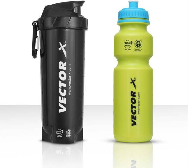 VECTOR X Energy Shaker Bottle & Invador Sipper For Protein Shake Gym Sipper 750 ml Shaker